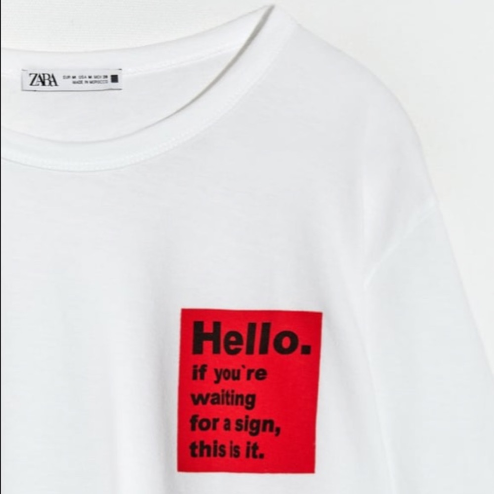 𝗡𝗪𝗧 𝗭𝗮𝗿𝗮 • T-shirt with Text - Picture 5 of 6